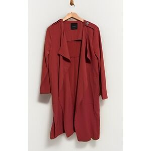 elodie jacketduster Cardigan Women's S Cinnamon Rust Chic City Anthropologie